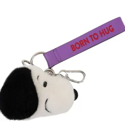 Nøgleringe*Bon Ton Toys Nøglering - 8 cm - Snoopy ECO Fuzzy Cream bag charm