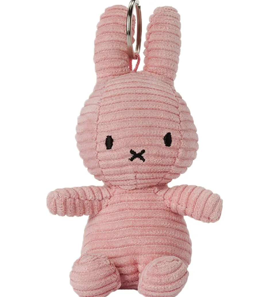 Nøgleringe*Bon Ton Toys Nøglering - 12 cm - Miffy ECO Corduroy - Pink