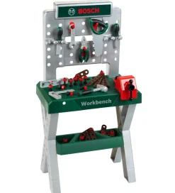 Legeværktøj*Bosch Mini Arbejdsbænk - Legetøj - Mørkegrøn/Sølv