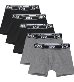 Børn BOSS Boxershorts - 5-pak - Sort/Gråmeleret