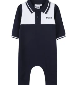 Børn BOSS Heldragt - Navy/Hvid