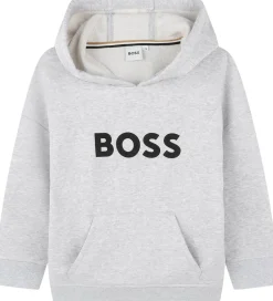 Hættetrøjer*BOSS Hættetrøje - Gråmeleret m. Logo