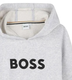 Hættetrøjer*BOSS Hættetrøje - Gråmeleret m. Logo