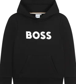Børn BOSS Hættetrøje - Sort m. Logo