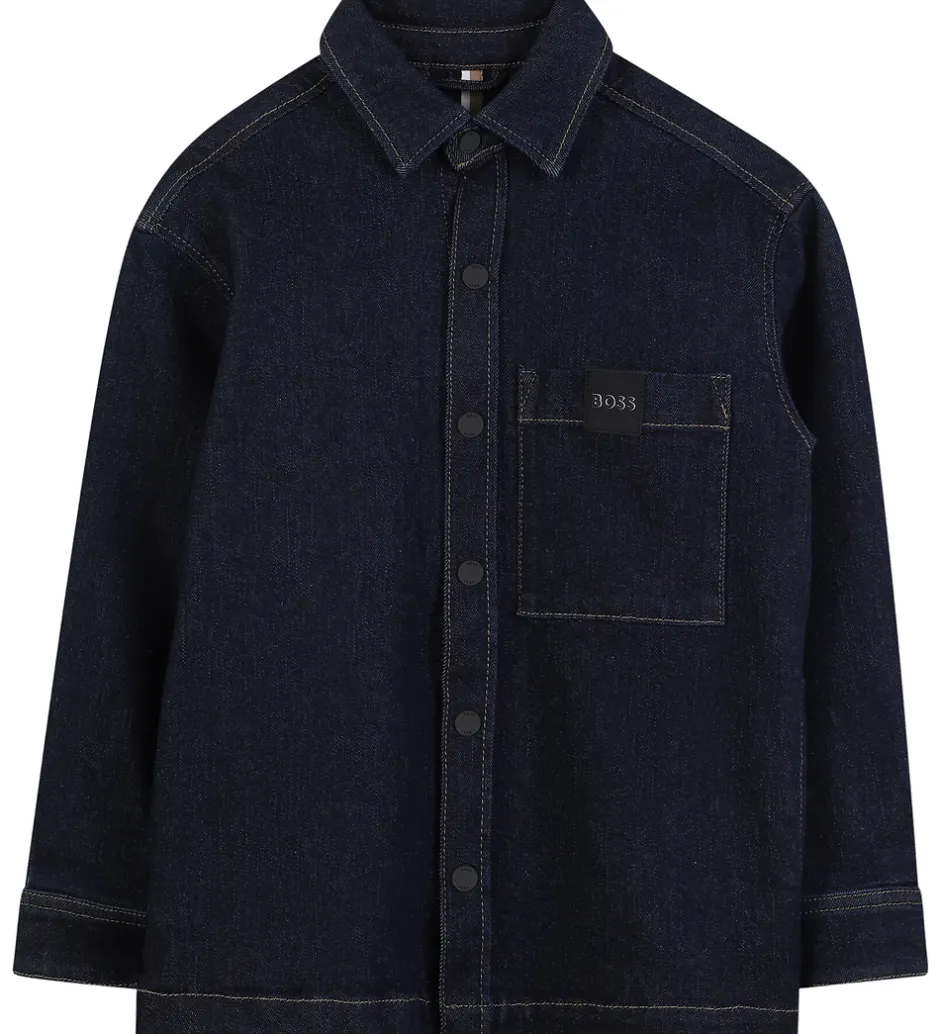 Skjorter|Konfirmationstøj*BOSS Skjorte - Raw Denim