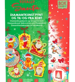 Julepynt*BOX CANDIY Kreasæt - Diamantkunst Til og Fra-kort - Totally Sant
