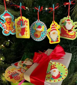 Julepynt*BOX CANDIY Kreasæt - Diamantkunst Til og Fra-kort - Totally Sant