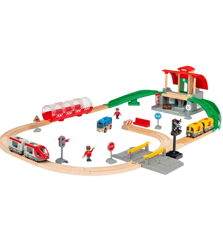 Brio*BRIO Legetøj - Centralstation sæt - 37 dele 33989
