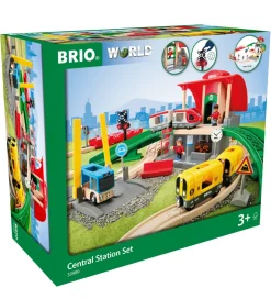 Brio*BRIO Legetøj - Centralstation sæt - 37 dele 33989