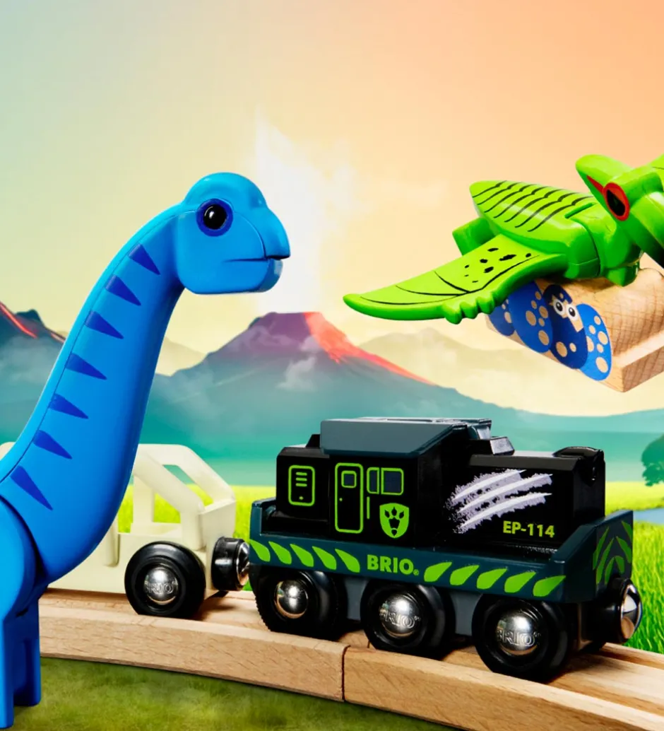 Brio*BRIO World Batteridrevet Tog Med Dinosaur m. Lyd og Lys - 36096