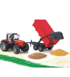 Traktorer*Bruder Traktor - Massey Ferguson 7480 m. Tipvogn - 02045