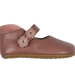 Hjemmesko*Bundgaard Ballerina Skindfutter - Wide Fit - Aya Flower - Rose