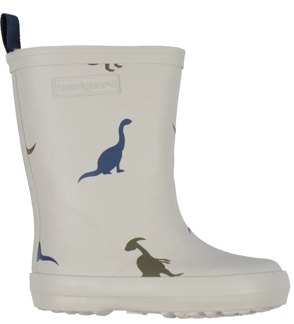 Bundgaard Gummistøvler m. For - Wide Fit - Aspen - Ivory Dino