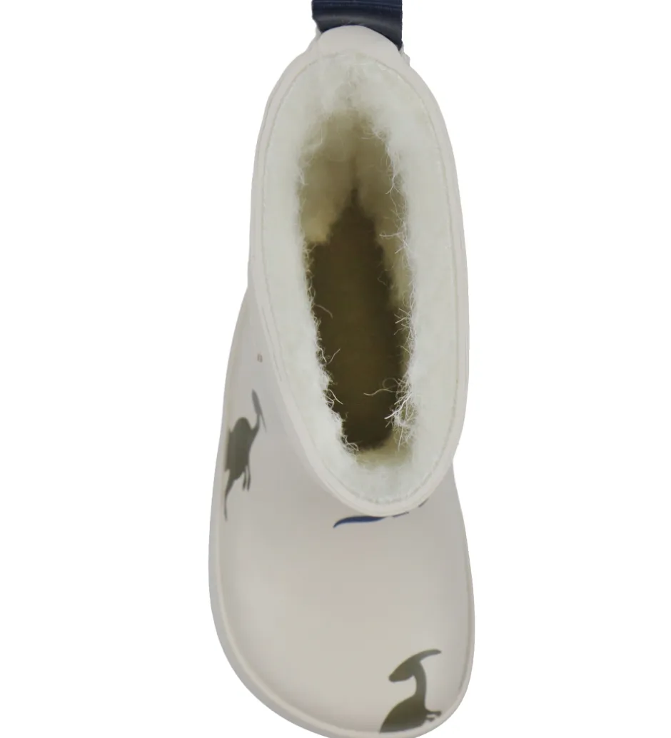 Bundgaard Gummistøvler m. For - Wide Fit - Aspen - Ivory Dino