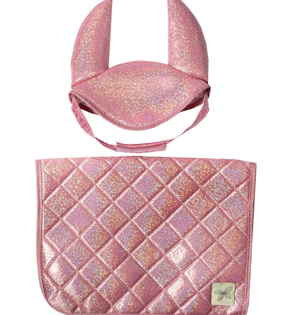 by ASTRUP Sadelunderlag Til Kæpheste - Pink m. Glimmer