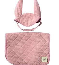 Kæpheste*by ASTRUP Sadelunderlag Til Kæpheste - Fløjl - Rosa