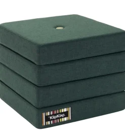Madrasser*by KlipKlap Foldemadras - 4 Fold - 100x100 cm - Deep Green/Light