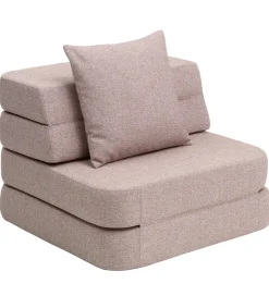 Sofaer*by KlipKlap Foldesofa - 3 Fold Single - 70 cm - Soft Rose/Rose