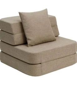 Sofaer*by KlipKlap Foldesofa - 3 Fold Single - 70 cm - Sand/Sand