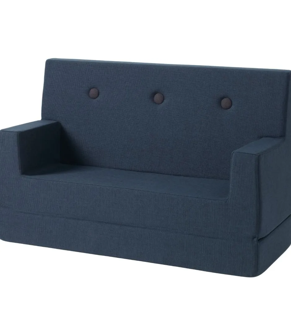 Sofaer*by KlipKlap Sofa - Kids Sofa - 100 cm - Dark Blue/Black