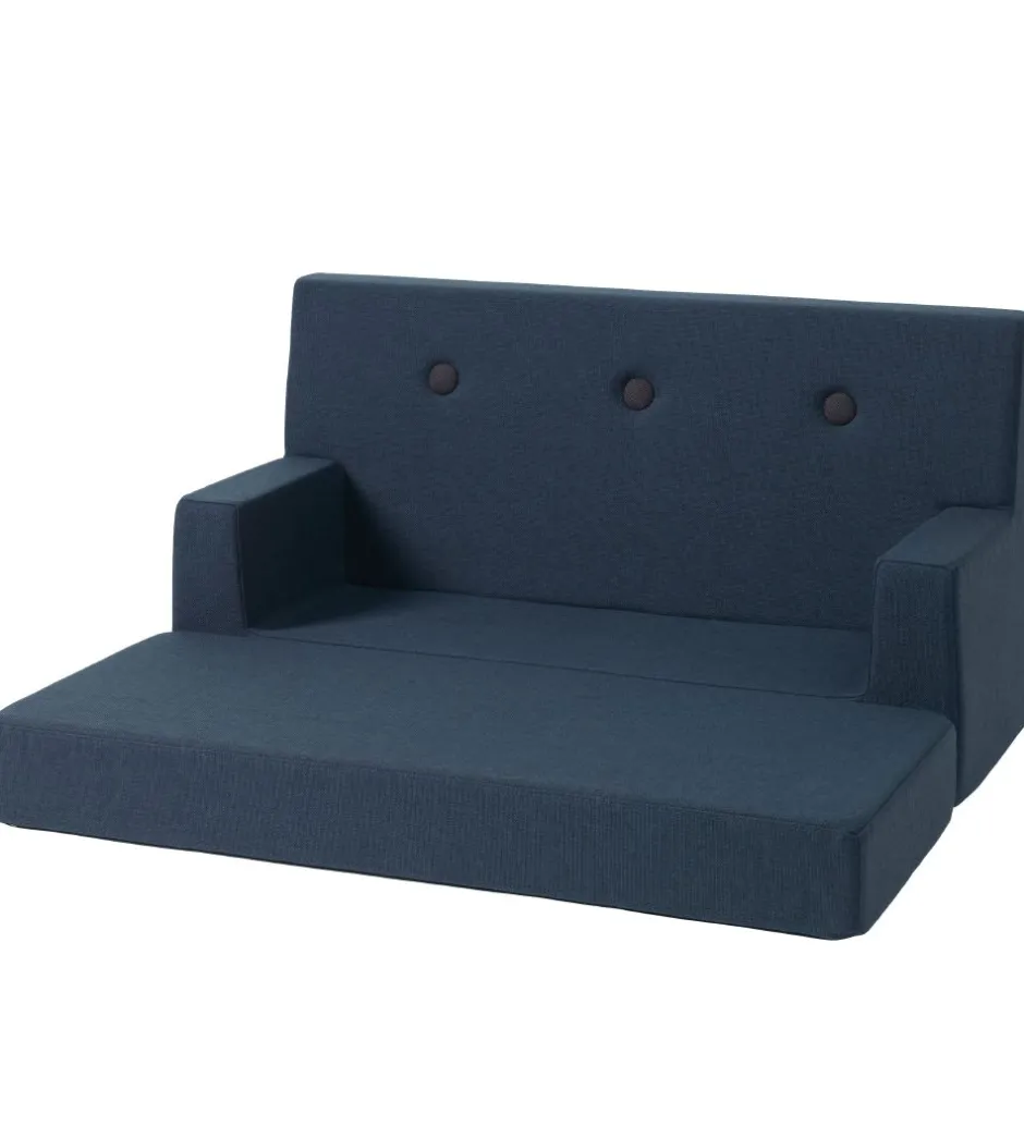 Sofaer*by KlipKlap Sofa - Kids Sofa - 100 cm - Dark Blue/Black