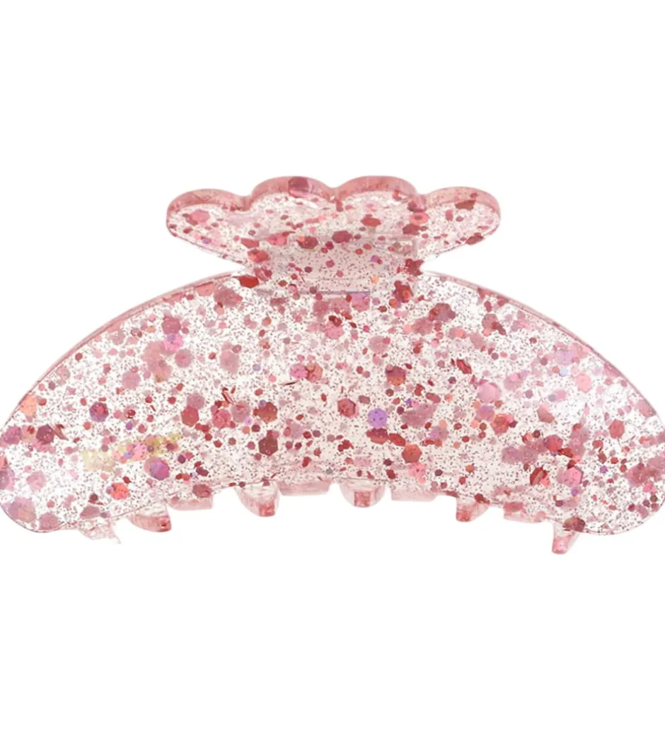 Hårspænder|Hårpynt*By Stær Hårklemme - Asta - 10x5 cm - Confetti Lyserød