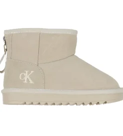 Bamsestøvler*Calvin Klein Bamsestøvler- Fur Boot - Taupe