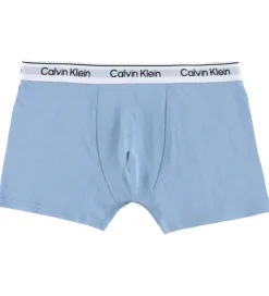 Børn Calvin Klein Boxershorts - 2-pak - Faded Denim/Bold Blue