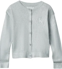 Børn Calvin Klein Cardigan - Strik - Coated - Sølv