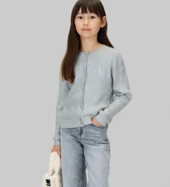 Børn Calvin Klein Cardigan - Strik - Coated - Sølv