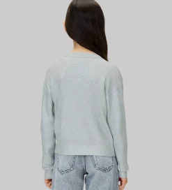 Børn Calvin Klein Cardigan - Strik - Coated - Sølv