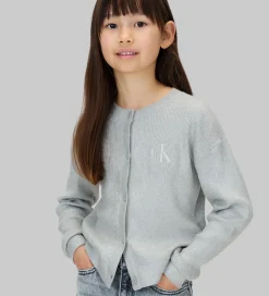 Børn Calvin Klein Cardigan - Strik - Coated - Sølv