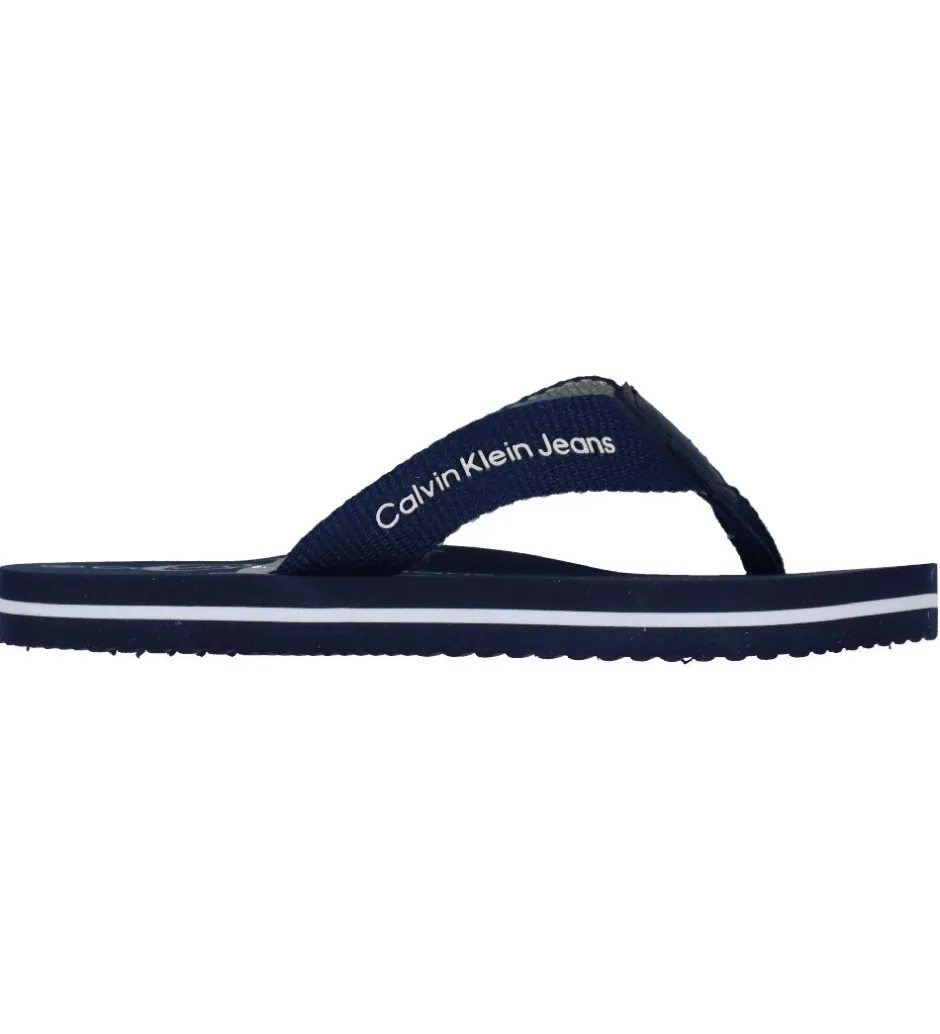 Klipklappere*Calvin Klein Klipklapper - Logo Print - Blå