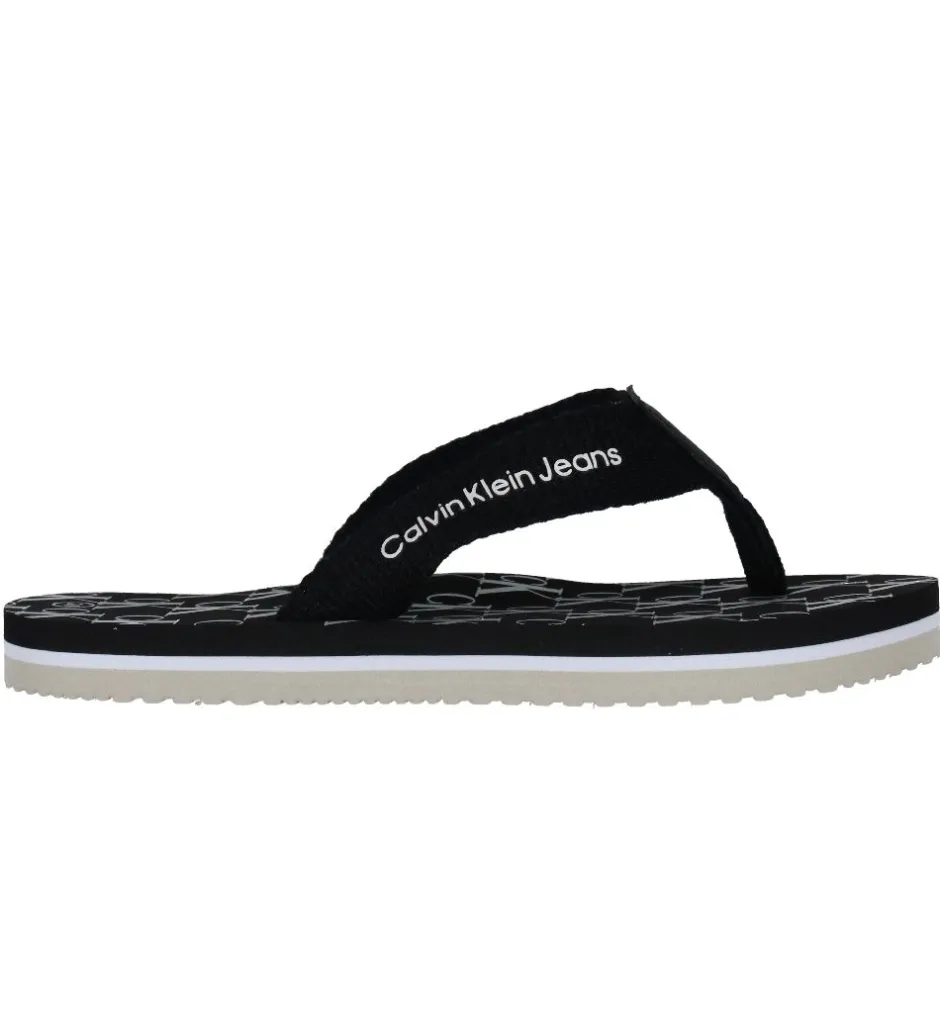 Calvin Klein Klipklapper - Logo Print - Sort