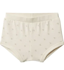 Børn Calvin Klein Sæt - Kjole/Bloomers - Monologo White