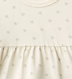 Børn Calvin Klein Sæt - Kjole/Bloomers - Monologo White
