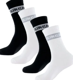 Børn Calvin Klein Strømper - 4-pak - Hvid/Sort