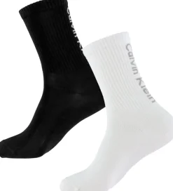 Strømper|Basis*Calvin Klein Strømper - 2-pak - Sort/Hvid