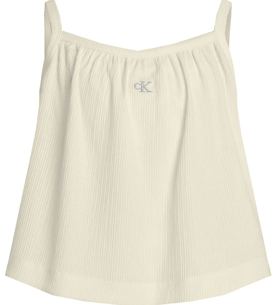 Toppe*Calvin Klein Top - Crinkle - Tofu