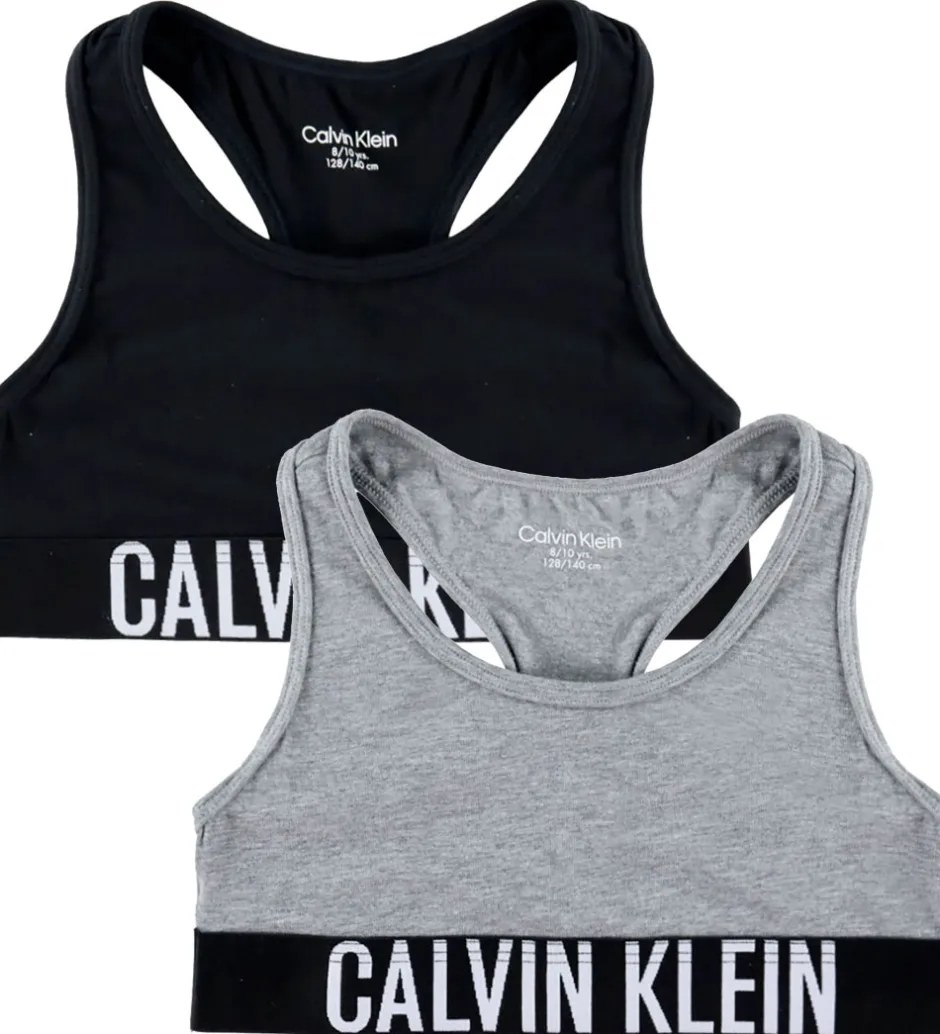 Undertøj*Calvin Klein Toppe - 2-pak - PVH Black/Gråmeleret