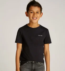 T-Shirts*Calvin Klein T-shirt - Chest Inst. Logo - CK Black