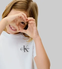 Børn Calvin Klein T-shirt - Monologo - Bright White