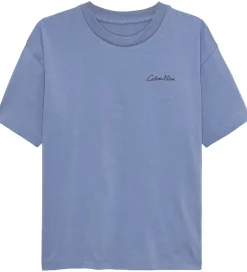 T-Shirts*Calvin Klein T-shirt - Polaroid - Satin Blue