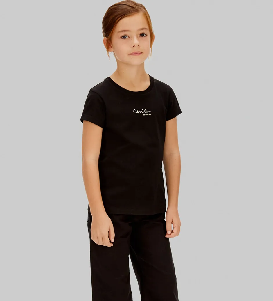 Børn Calvin Klein T-shirt - Signature - CK Black