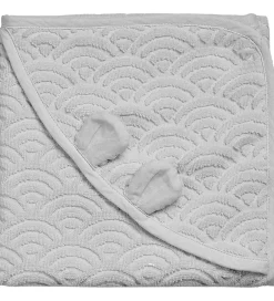 Babyhåndklæde- Og Poncho*Cam Cam Babyhåndklæde - 80x80 cm - Classic Grey m. Ører
