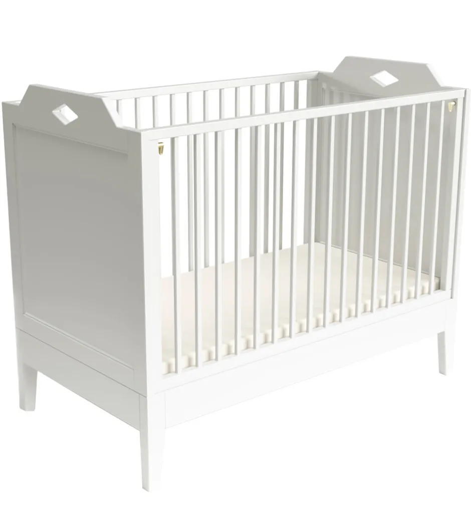 Senge*Cam Cam Babyseng - Luca - 126x67,5x101,5 cm - Hvid