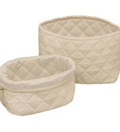 Kurve|Opbevaring*Cam Cam Opbevaringskurve - 2-pak - 22x15/24x17 cm - Praline