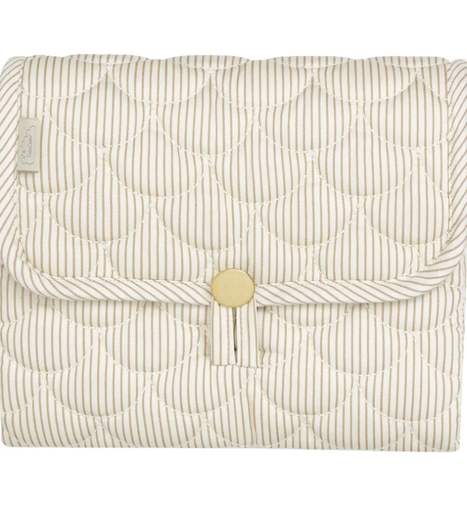Cam Cam Pusleunderlag - Classic Stripes Camel