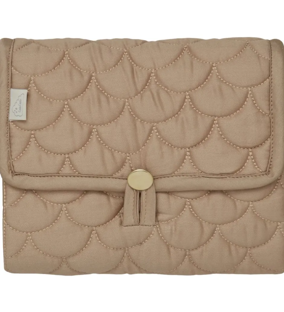 Puslepuder Og -Underlag*Cam Cam Quilted Pusleunderlag - 70x44 cm - Camel/Lierre