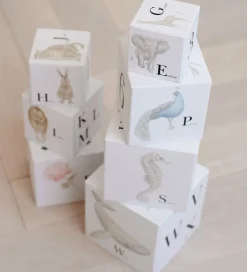 Stablelegetøj*Cam Cam Stableklodser - 10 stk. - Alphabet Animals